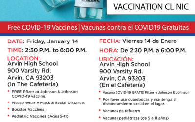 January 14th Vaccination Clinic
