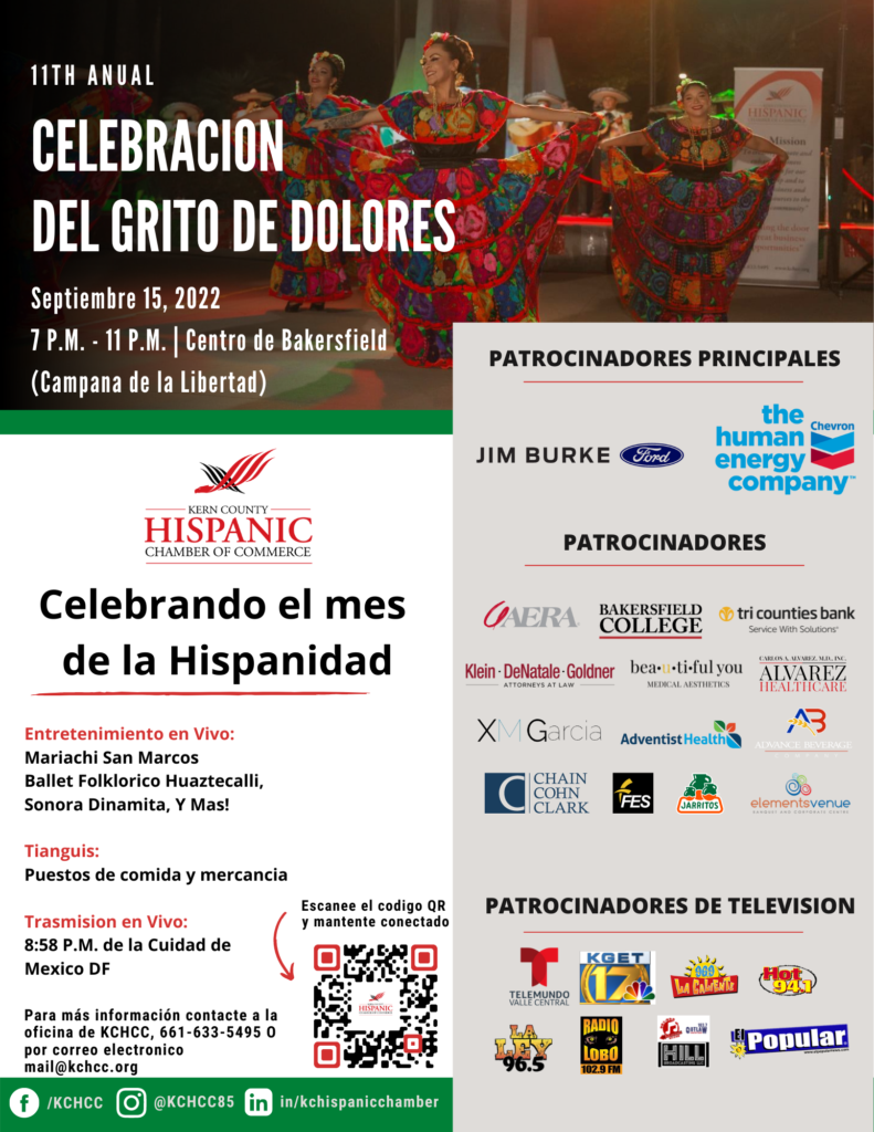 11th Annual El Grito de Dolores Kern County Hispanic Chamber of Commerce